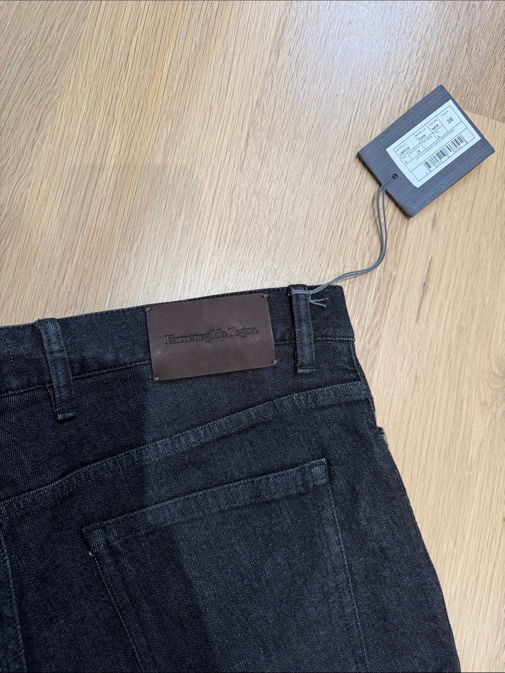 Ermenegildo Zegna 5 pocket dark wash jeans 34R (36x34) NWT - Picture 9 of 10